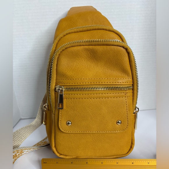 Mini Backpack Bag Yellow NWOT - Picture 6 of 11